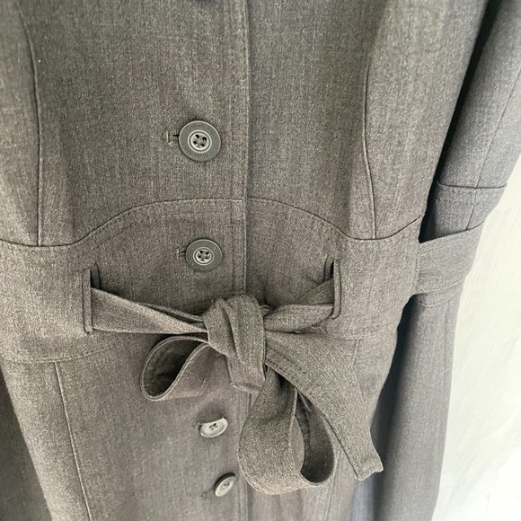 Calvin Klein Button Down Tie Waist Pencil Dress - Picture 3 of 5